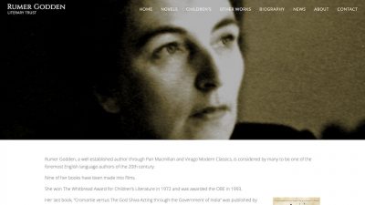 Rumer Godden Literary Trust web design