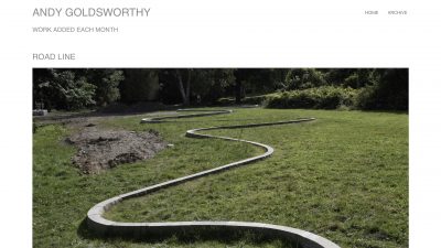 Andy Goldsworthy web design